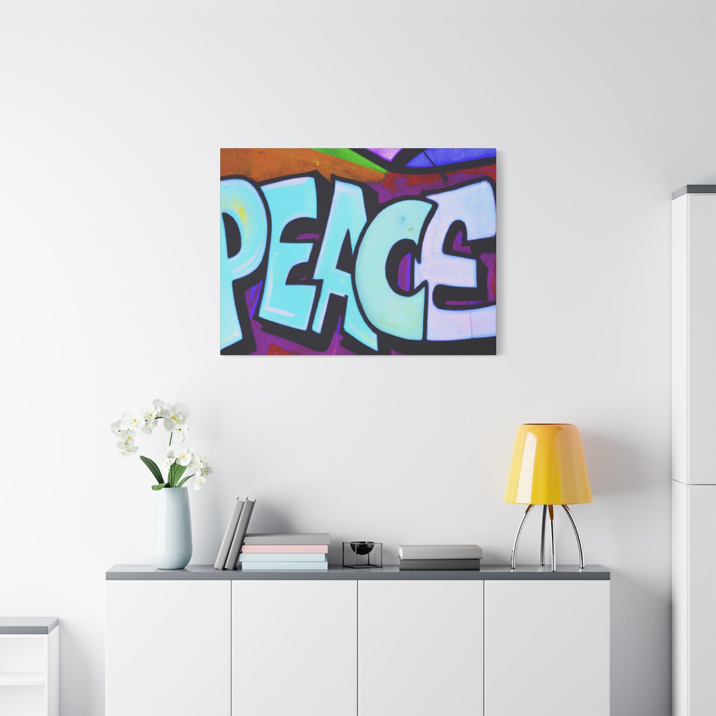 PEACE on CANVAS - Wall Art - (Urban Art Canvases Collection) - Matte, Stretched, 1.25"