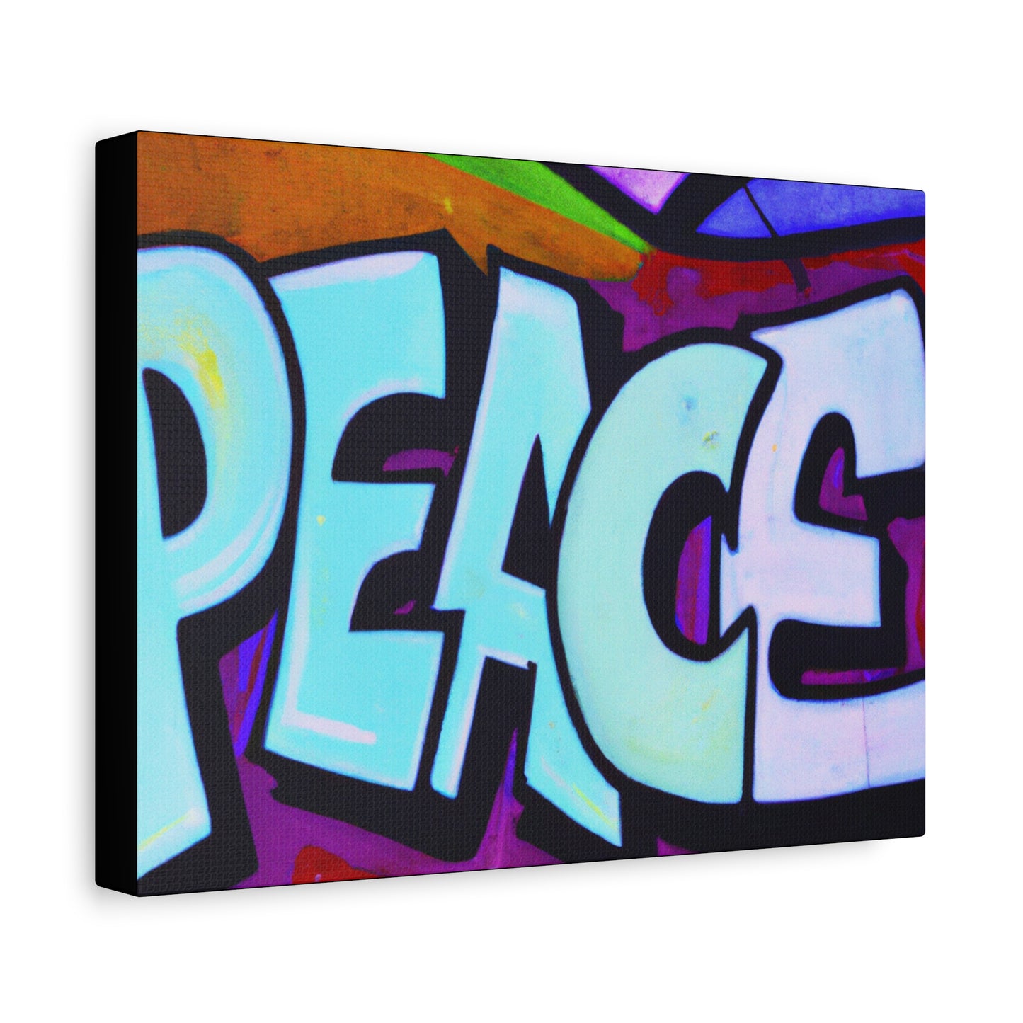 PEACE on CANVAS - Wall Art - (Urban Art Canvases Collection) - Matte, Stretched, 1.25"