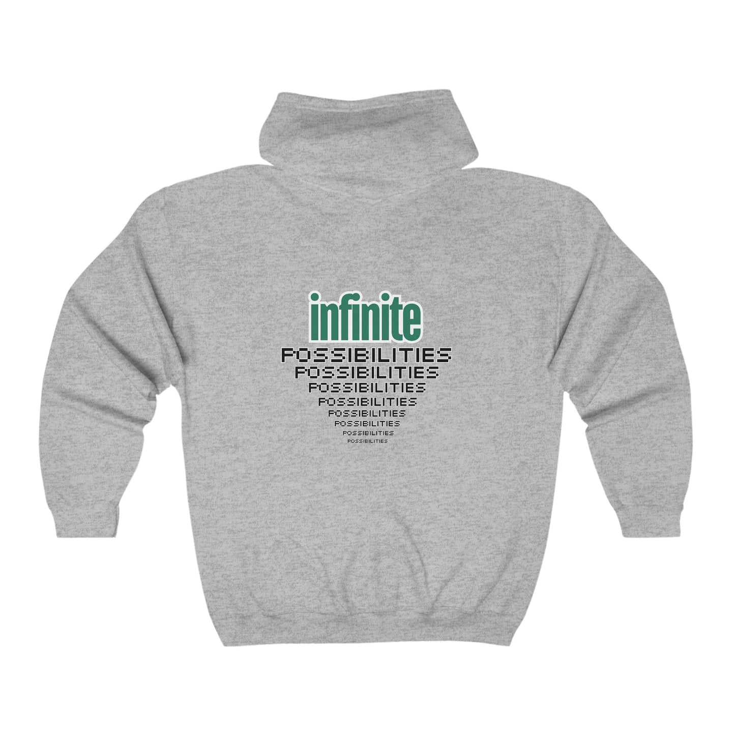 "Infinite Possibilities"  Zip-Up Hoodie Sweatshirt | Awareness Apparel Fall Collection |  Multi-colors.