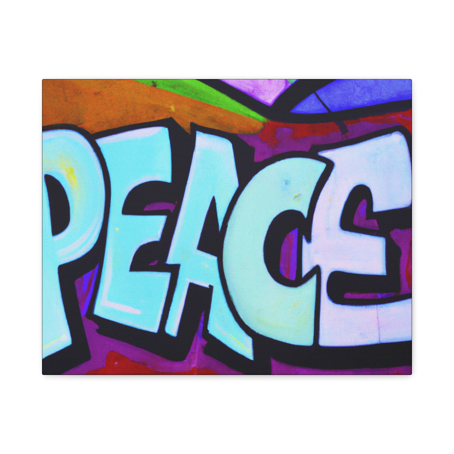 PEACE on CANVAS - Wall Art - (Urban Art Canvases Collection) - Matte, Stretched, 1.25"