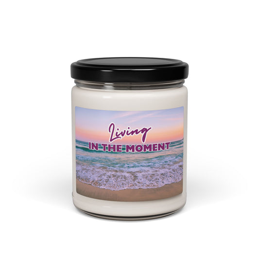 "In the Moment..." CANDLE Beach-Centered | Scented Soy - (Candle Collection) Eco-friendly, non-toxic, 9 oz (Multiple Scents)