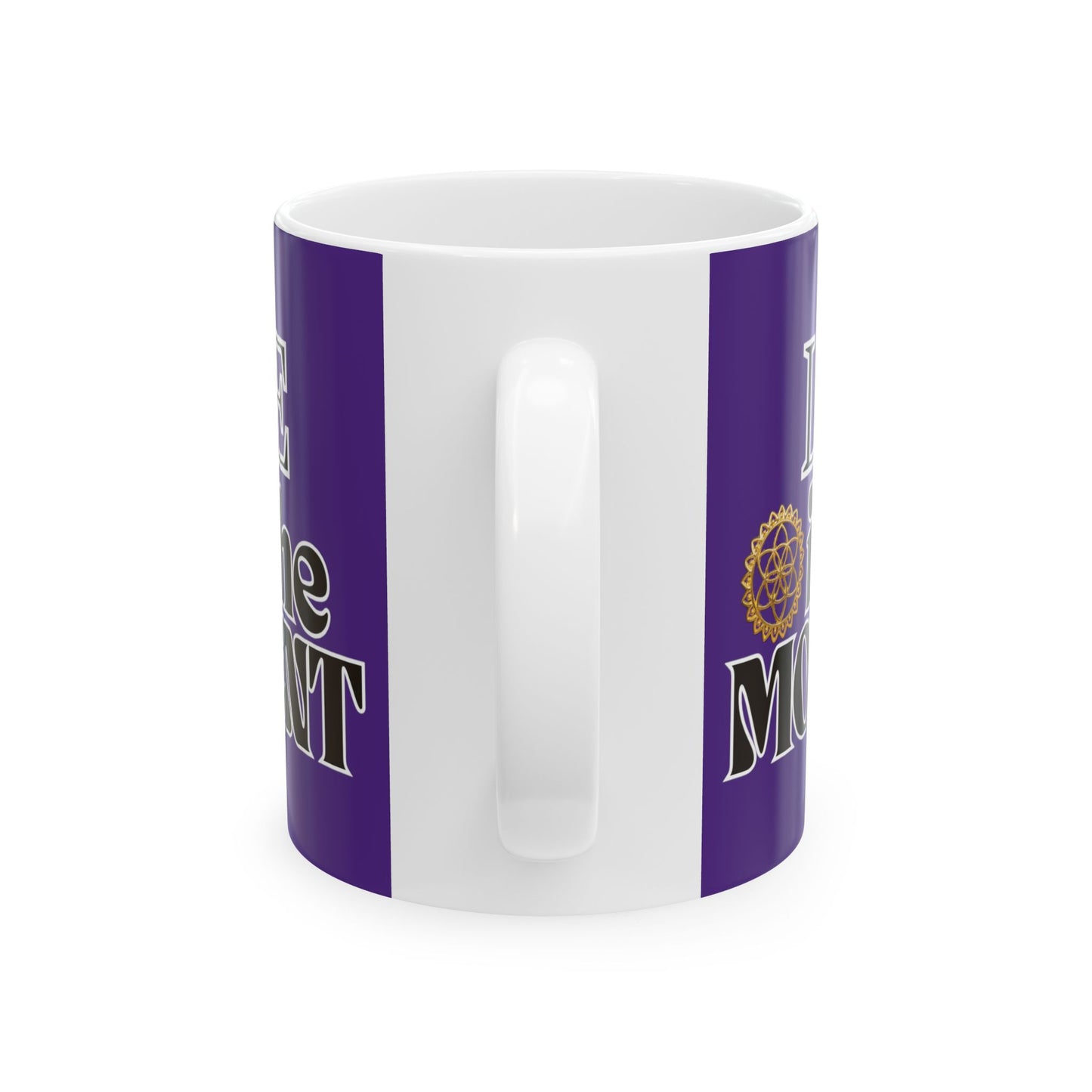 "Enjoy Your Brew with Our "In the Moment..." Coffee/Tea Mug, PURPLE | Memorable Mug Collection| Ceramic | BPA and Lead-free, | (11oz and 15oz)