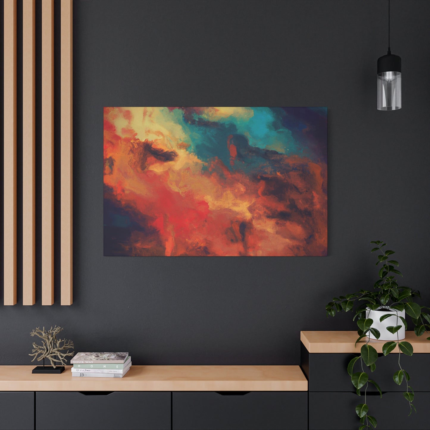 MYSTIC AURA Wall Art - (Awesome Abstract Collection) Canvas, Matte, Stretched, 1.25"