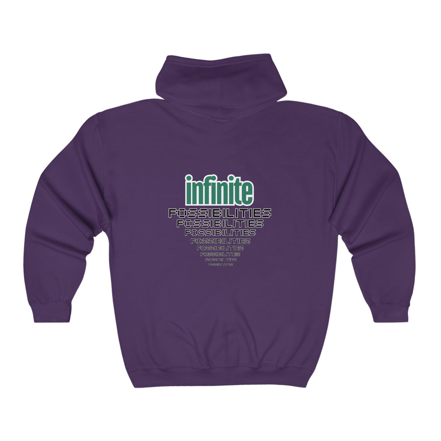 "Infinite Possibilities"  Zip-Up Hoodie Sweatshirt | Awareness Apparel Fall Collection |  Multi-colors.