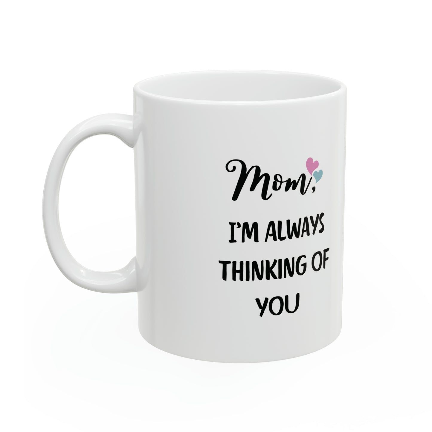 "Mom, I Love You to the Moon and Back"  Mug: A Heartfelt Message-  Ceramic - BPA and Lead-free - (Black History Month Collection) - 11oz