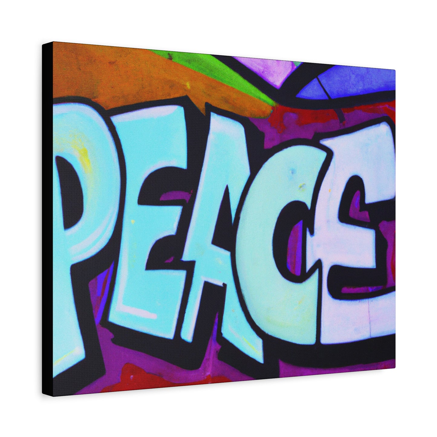 PEACE on CANVAS - Wall Art - (Urban Art Canvases Collection) - Matte, Stretched, 1.25"