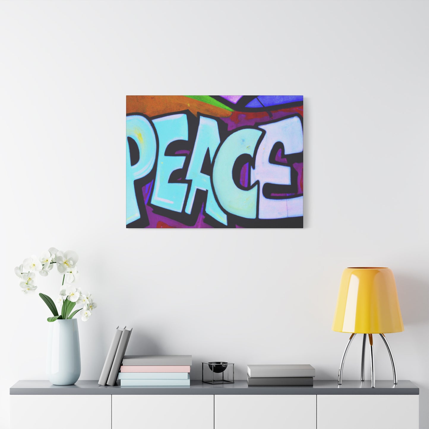 PEACE on CANVAS - Wall Art - (Urban Art Canvases Collection) - Matte, Stretched, 1.25"