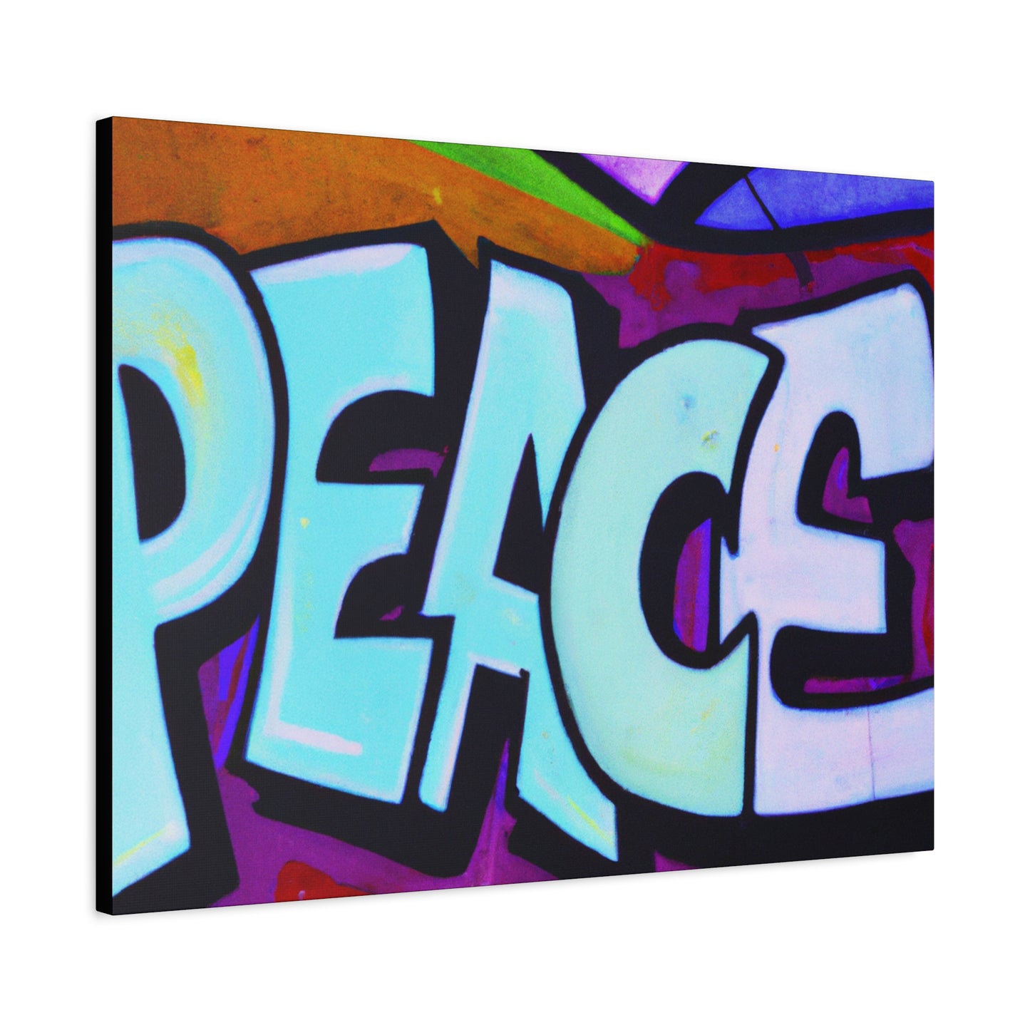 PEACE on CANVAS - Wall Art - (Urban Art Canvases Collection) - Matte, Stretched, 1.25"