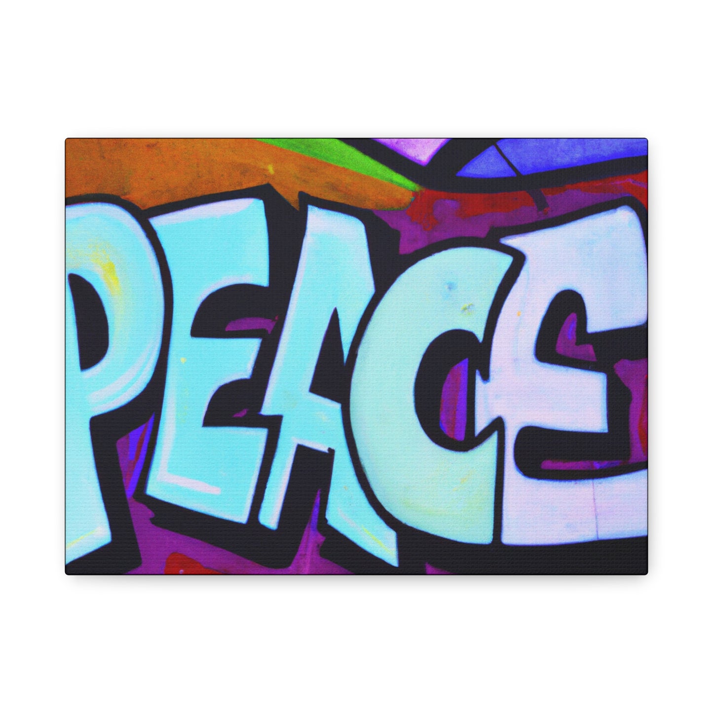 PEACE on CANVAS - Wall Art - (Urban Art Canvases Collection) - Matte, Stretched, 1.25"