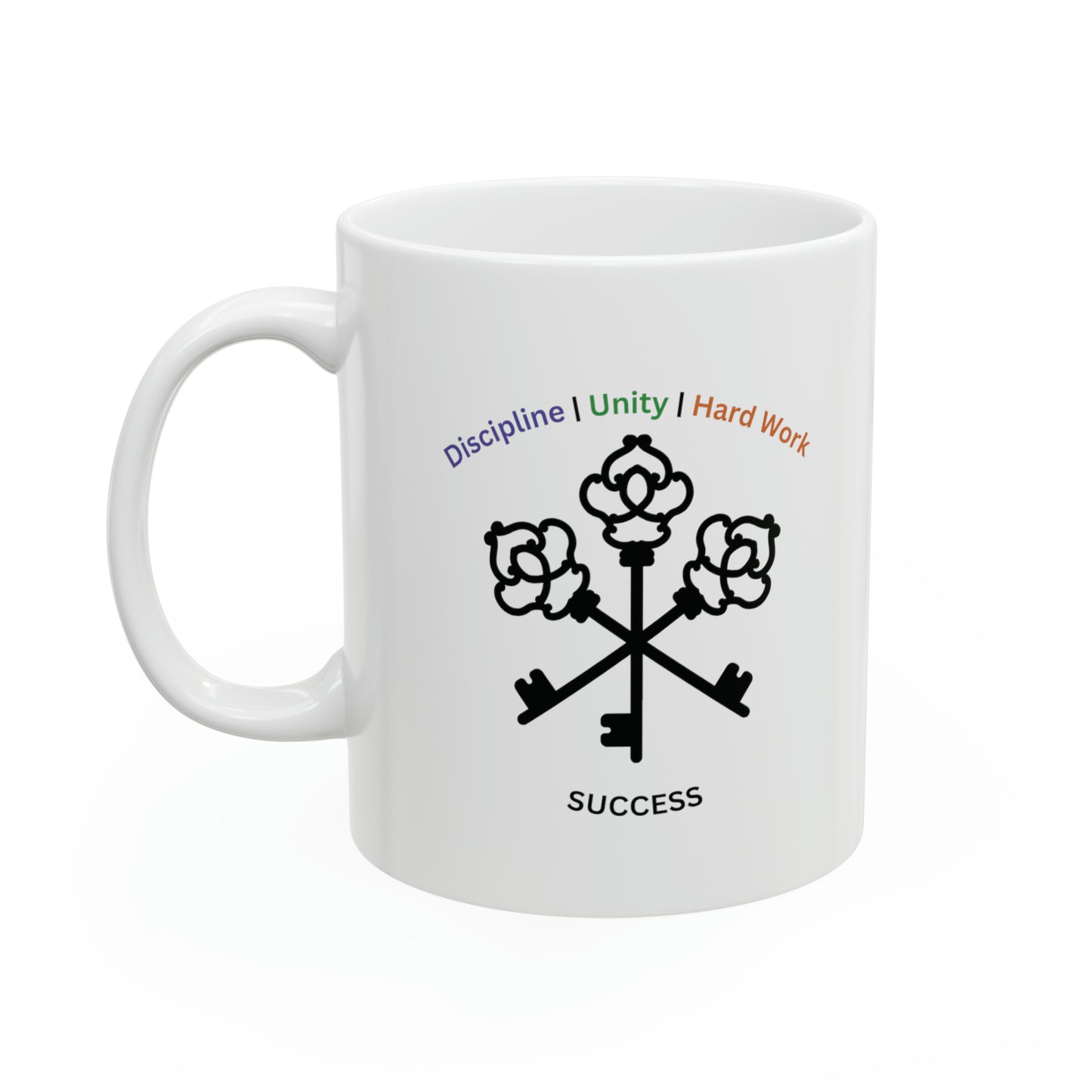 Entrepreneur Mug | "Discipline, Unity & Hard Work Are the Keys to Success"  | Motivational Mug | Ceramic | BPA and Lead-free,11oz