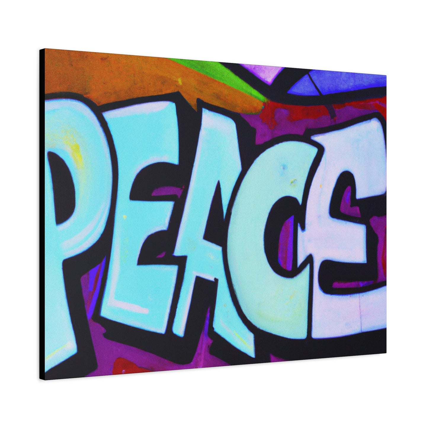 PEACE on CANVAS - Wall Art - (Urban Art Canvases Collection) - Matte, Stretched, 1.25"