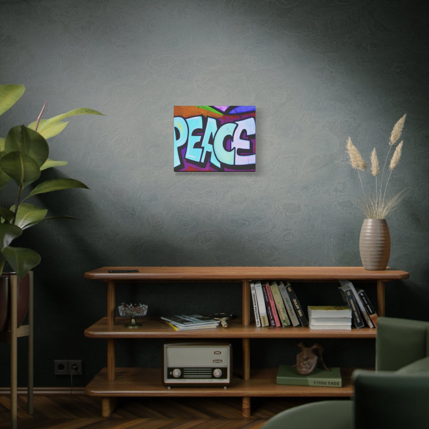 PEACE on CANVAS - Wall Art - (Urban Art Canvases Collection) - Matte, Stretched, 1.25"