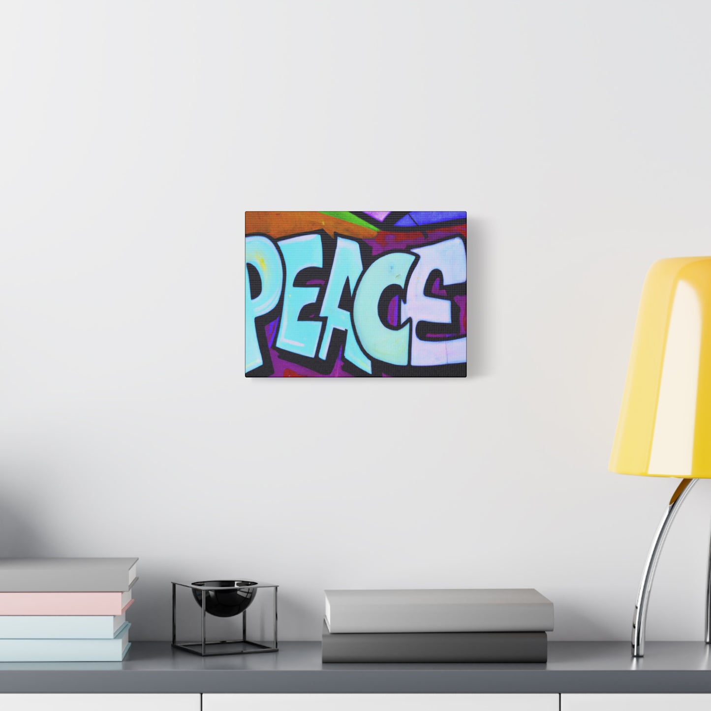 PEACE on CANVAS - Wall Art - (Urban Art Canvases Collection) - Matte, Stretched, 1.25"