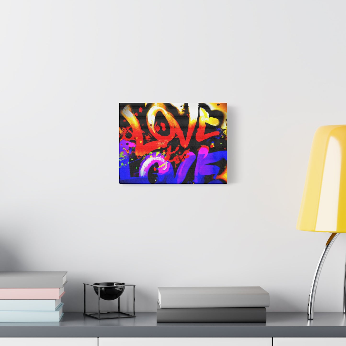 BLAST of LOVE - CANVASS - Wall Art For Home or Business (Urban Art Canvases Collection) - Stretched, 1.25"