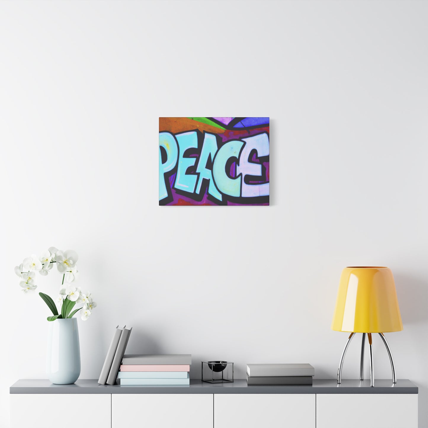 PEACE on CANVAS - Wall Art - (Urban Art Canvases Collection) - Matte, Stretched, 1.25"