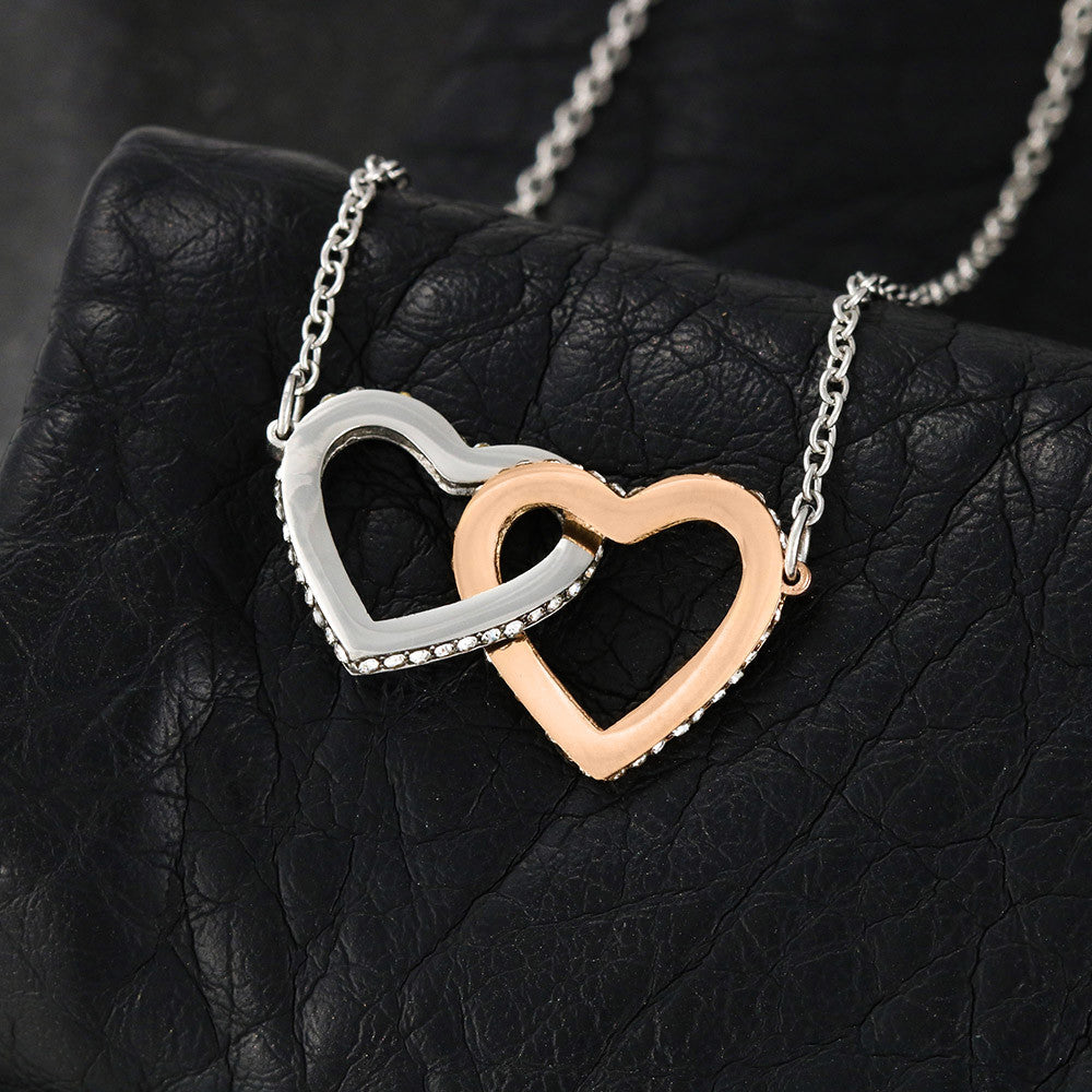 Auntie - Niece Forever Necklace | Interlocking Hearts for Mother's Day Gift